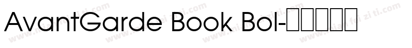 AvantGarde Book Bol字体转换